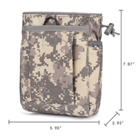 Sac de taille tactique camouflage, pochette utilitaire pour accessoires et essentiels, système MOLLE, sac de rangement extérieur