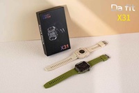 X31 Nuevo Reloj Inteligente con Luz LED y Monitor de Actividad Física, Pantalla IPS Cuadrada de 2.01 Pulgadas, Respuesta de Llamadas con Manos Libres, Carga Magnética, Compatible con iOS