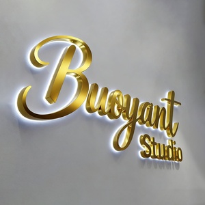 Custom Backlit Logo <b>Sign</b> Stainless Steel Acrylic Channel Letters Signage Outdoor 3d <b>Led</b> Lighting Electronic Signboard for Shop - Product Image 3