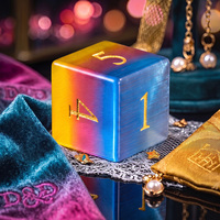 Nouveau : 1 pièce – Dés polyédriques œil de chat personnalisés de 16 mm, trois couleurs (bleu, rose, jaune) – Dés DND pour Dragons & Dungeons, D6, D20, ensemble de dés RPG