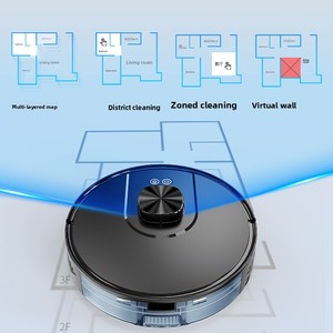 Robot Aspirador y Fregador con Estación de Autovaciado, Succión de 3500Pa, Navegación LiDAR, Zonas Prohibidas, Control por App y Alexa, Limpieza Automática con Giroscopio - Product Image 6