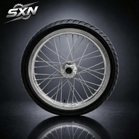 Kit de roue Supermoto de 17 pouces pour Sur-Ron Light Bee X LBX, chrome argenté, aluminium CNC, 70/90-17 90/80-17, haute performance, vélo électrique