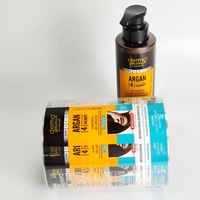 Autocollants personnalisés transparents en vinyle pour savon liquide, shampoing, sérigraphie, étiquettes imperméables pour bouteilles en plastique