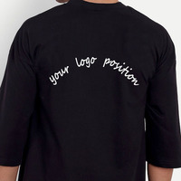 Qualité de première classe en coton de logo personnalisé de taille plus pour hommes impression de t-shirts personnalisés impression de t-shirts surdimensionnés unis