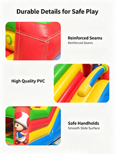 Castillo inflable comercial de <span class=keywords><strong>Super</strong></span> <span class=keywords><strong>Mario</strong></span> con tobogán, combo para niños, castillo inflable para saltar al aire libre, <span class=keywords><strong>Mario</strong></span> <span class=keywords><strong>Bros</strong></span> Bouncer para negocio de alquiler. - Product Image 4