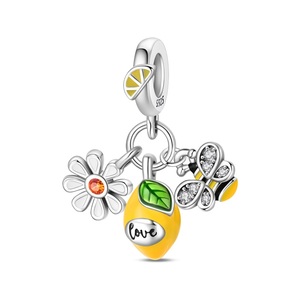 Conjunto de Tres Piezas, Colgante de Flamenco y El Principito, Joyería, Cuentas, Pulsera, Accesorio para <span class=keywords><strong>Mujer</strong></span>, Plateado, Dorado - Product Image 4