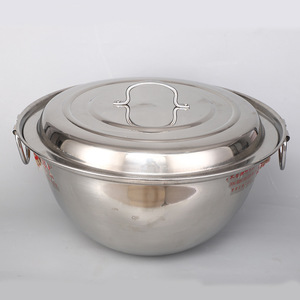 Stainless Steel <b>Soup</b> <b>Pot</b> 5L And Above Induction Compatible Double Handle Deep Round Bottom Commercial Cooking <b>Pot</b> - Product Image 3