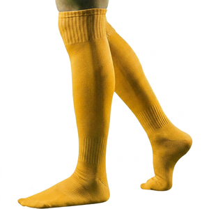Light Blue <b>Knee</b> <b>High</b> Soccer Socks Breathable Knitted Solid Color for Adults Football Sports Socks - Product Image 5