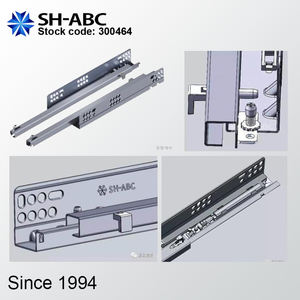 便宜的经济 20kgs 单部分延长稀释剂材料 1.0 * 1.0毫米软关闭隐藏的下面安装抽屉幻灯片 - Product Image 2