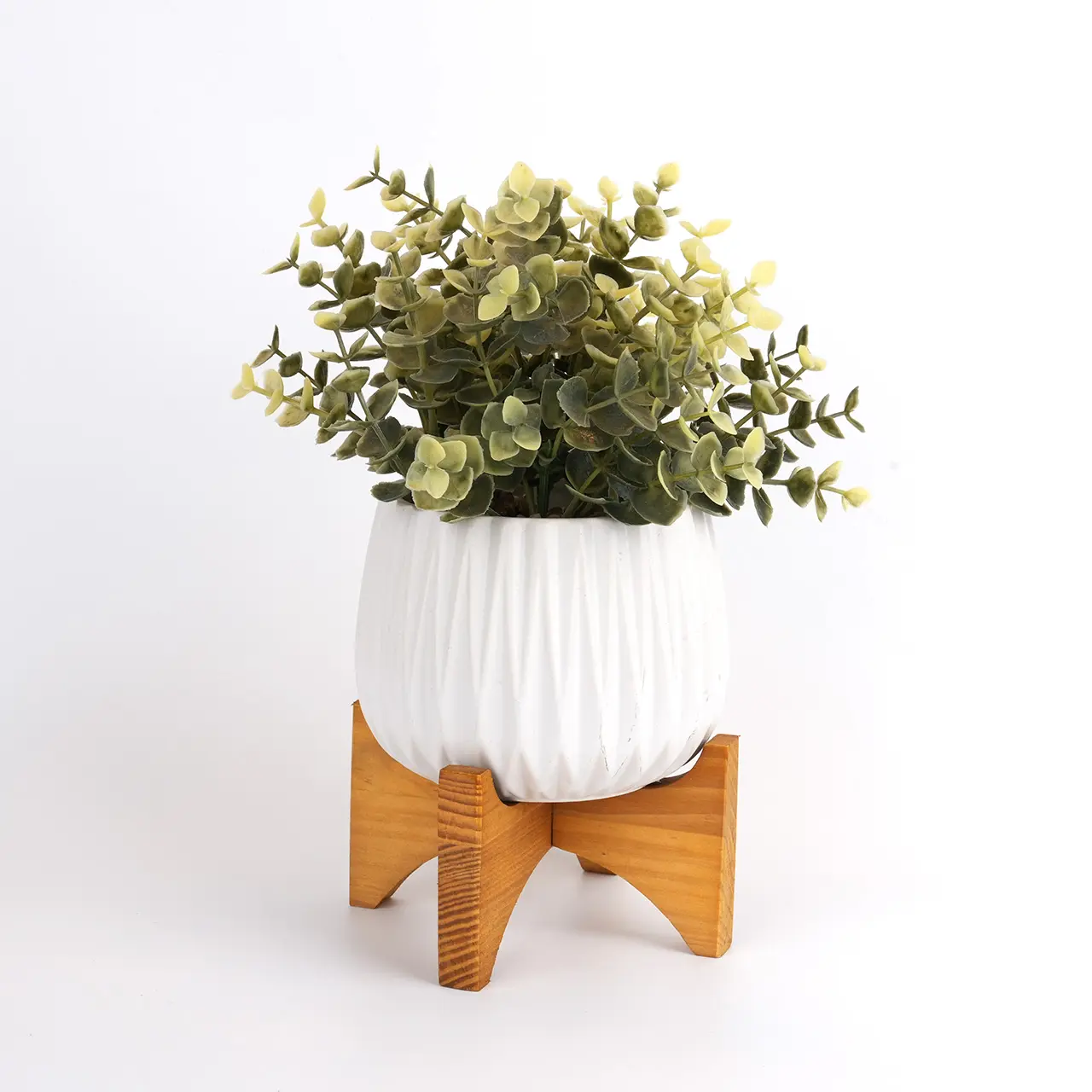 Mini plantas artificiais folhas de eucalipto em vasos eucalipto falso verde para mesa de escritório decoração de casa e banheiro