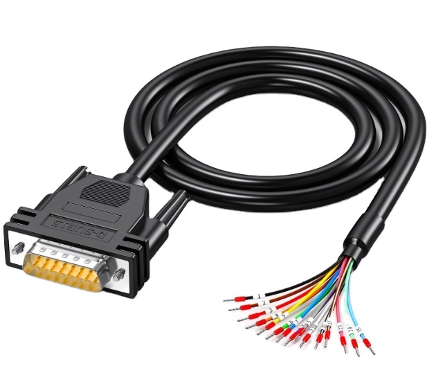 DB15 26AWG Male RS232 Serial Extension Cable Tin Plated Copper Adapter Connector Professional Automotive Diagnostic Tool 12V