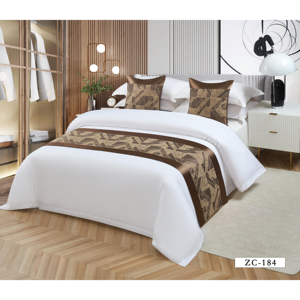 Fundas <span class=keywords><strong>de</strong></span> Cojín y Caminos <span class=keywords><strong>de</strong></span> <span class=keywords><strong>Cama</strong></span> <span class=keywords><strong>de</strong></span> Algodón Estilo Brocado con Patrón Geométrico Moderno y Minimalista para Hoteles, Restaurantes y Habitaciones - Venta al por Mayor - Product Image 4