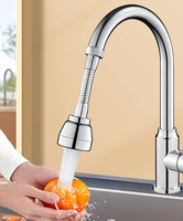 Prolongateur de Robinet de Cuisine Anti-éclaboussures, Adaptateur Universel Rotatif à 360 Degrés, Buse de Douche Économiseur d'Eau