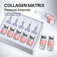 Kit d'ampoules de peptides de collagène à marque privée OEM, sérum raffermissant pour le visage, pour les peaux vieillissantes et la régénération de l'élasticité, produits de soin de la peau