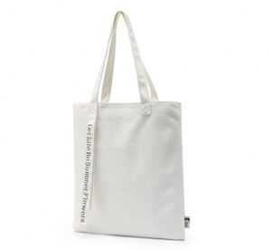 Bolsa de Compras de Lona Ecológica con Impresión Personalizada al por Mayor / Bolsa de Algodón Ecológica Blanca de 12oz Económica para Supermercado - Product Image 3