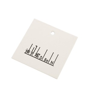 Tùy chỉnh màu hồng dập nóng bạc dày giấy hangtag với dây giày - Product Image 3