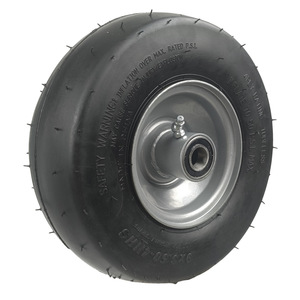 Neumático neumático sin cámara de caucho 9X3.50-4 para reemplazo de cortacésped, carga máxima de 80 kg - Product Image 1