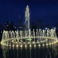 Fontaine musicale de jardin portable de luxe, mini, à faible bruit, programmable, avec jets d'eau dansants