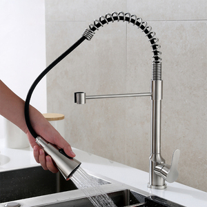 Rubinetto da Cucina Moderno Monocomando in Acciaio Inox 304 <span class=keywords><strong>con</strong></span> <span class=keywords><strong>Doccetta</strong></span> Estraibile e Beccuccio Flessibile - Product Image 1