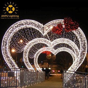 Iluminación de vacaciones, nuevo diseño para decoración de calle al aire libre, led, motivo 3D dorado - Product Image 1