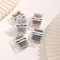 Großhandel Schal-Nadeln Einfache und Elegante Form Hijab-Pins Kleidungsnähnadeln Eine Box mit 100 Paaren für Nähzubehör