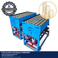 Machine de fabrication de bougies pilier en acier inoxydable/fer QM pour bougies en paraffine/soja/cire d'abeille/cire de coco/cire de fischers tropsh/stearine – Garantie 1 an