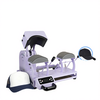 Presse à chaud électrique automatique double station Colorking CH2358 de qualité supérieure pour casquettes, 110V/220V, garantie 1 an