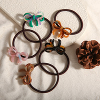 Élastiques à cheveux, chouchous à nœud, bandeaux élastiques, attaches-queue de cheval extensibles, accessoires capillaires pour femmes et filles