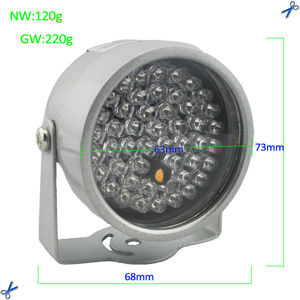 Hồng ngoại <span class=keywords><strong>Illuminator</strong></span> DC 12V 48led <span class=keywords><strong>IR</strong></span> <span class=keywords><strong>LED</strong></span> 850nm tầm nhìn ban đêm hồng ngoại <span class=keywords><strong>LED</strong></span> đèn cho CCTV Camera An Ninh - Product Image 6