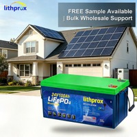 Batería de Litio de Ciclo Profundo LiFePO4 de 24V 100AH, Grado A, para Almacenamiento Doméstico, con BMS Inteligente RS485, Terminal M8, 6000 Ciclos, CE, RoHS, IP67, OEM, ODM