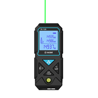 Telémetro Láser SURGOAL de 120m con Nivel de Burbuja, Medidor de Distancia Láser Electrónico, Regla Digital para Medir Distancias