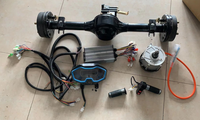 BLDC 1000W 48V 60V 72V électrique tuktuk trois roues rickshaw contrôleur de moteur kit d'essieu d'accélérateur Bajaj TVS conversion en électrique