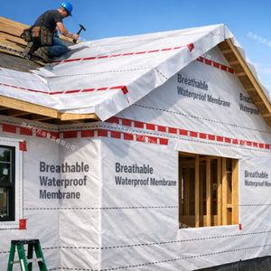 เมมเบรนกันน้ำและระบายอากาศ SoHi ขนาด 0.25 มม. ถึง 0.49 มม. สำหรับห้องน้ำ ระเบียง ห้องใต้ดิน สระว่ายน้ำ ผลิตจากวัสดุ PE PP โพลีเอสเตอร์ - Product Image 2