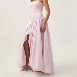 Robe d'été plissée décontractée en coton de haute qualité pour femme – Grande Vente - Product Image 4