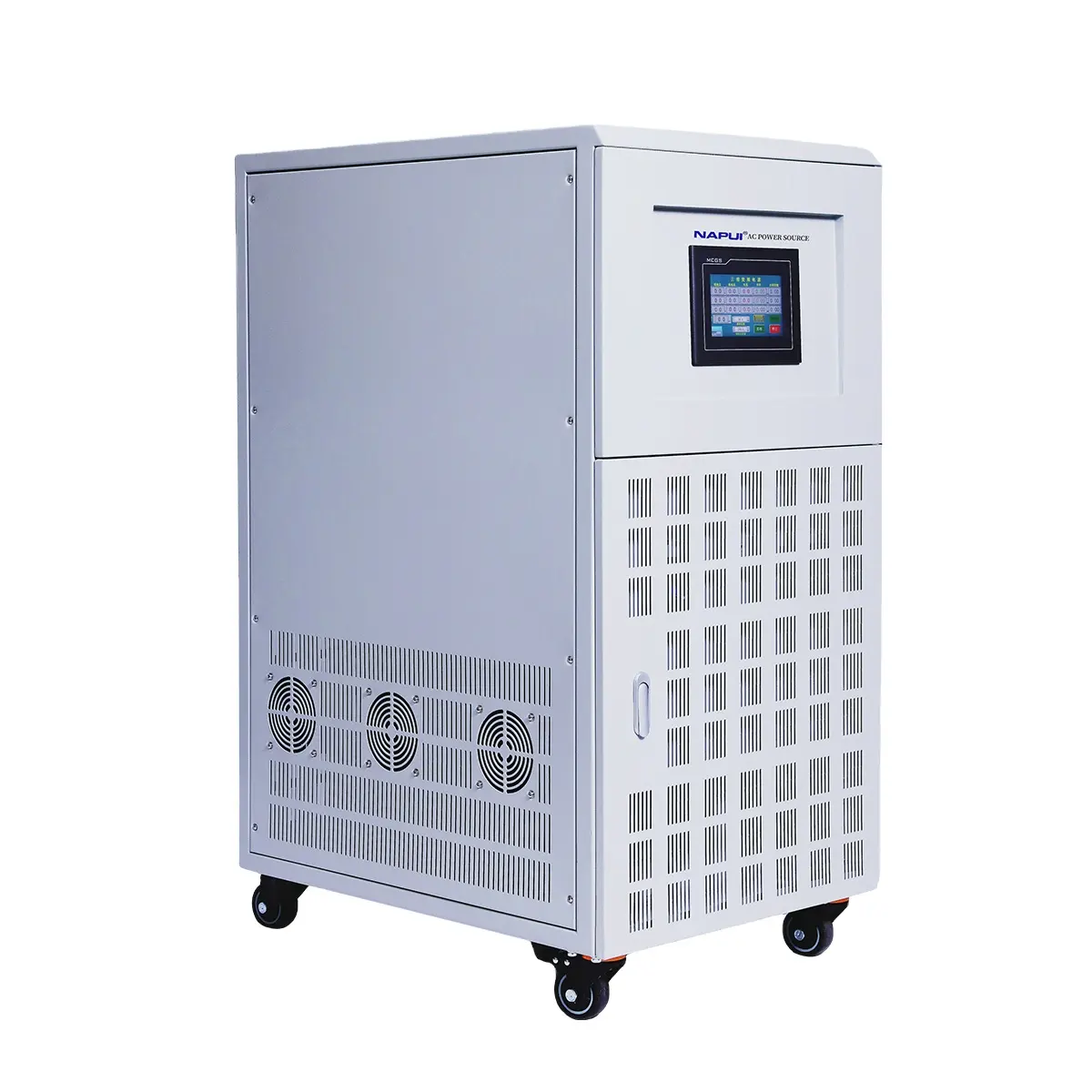 AC Power Source three phase 0-500V 45-400HZ 10kw 15kw 25kw 30kw 45kw 60kw 75kw 100KW 120kw Variable Frequency AC Power Supply