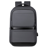 Sac à dos d'ordinateur portable léger et fin pour affaires, imperméable, multi-poches, avec port de charge USB pour le travail et les courts séjours