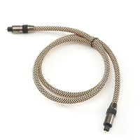 Kabel Audio Serat Optik Output Digital Koaksial 2m Male-Male Set-top Box Speaker 5.1 Channel PVC