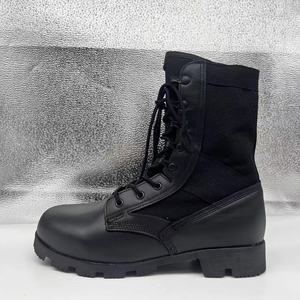 Bottes tactiques montantes TSB11 multi-terrains pour zones chaudes, en cuir pleine fleur de haute qualité, anti-perforation, avec trous respirants, idéales pour la jungle - Product Image 4