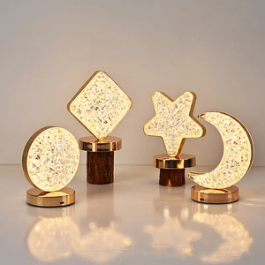 Herstellerdirektverkauf Schreibtischlampe Stern-Mond-Tischlampe Kindergeburtstags-Geschenk Luxuriöse Touch-Dekorations-Nachtlampe - Product Image 1