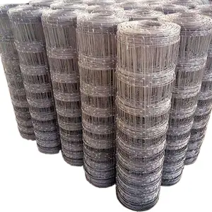 Galvanized Fixed Knot Wire Mesh Farm Fence for Deer Cattle Horse
