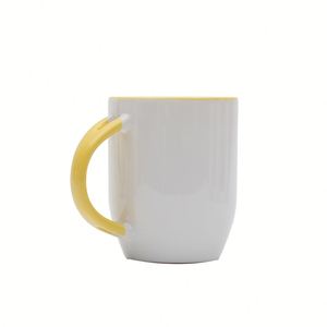 Mug en céramique de porcelaine fine de 11 oz personnalisable par sublimation, avec logo personnalisé et cuillère à thé, style américain, en stock entrepôt américain - Product Image 2