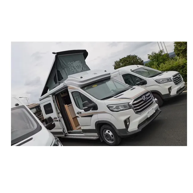 2021 Mới Nhất Rv 4X4 Motorhome Caravan Pop-Up Roof Tùy Chỉnh Camper V-ans Cho Xe Tải