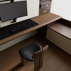 Scrivania in Legno Moderna ed Ecologica con 4 Cassetti per Camera da Letto, Soggiorno, Hotel e Villa - Product Image 2