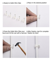 Clips de câble de fixation en plastique, 10 pièces, excellente qualité, Installation, Clips