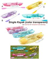 Sac flottant latéral transparent pour siège de kayak en cristal coloré avec kit complet pour complexe hôtelier, personnalisé de Chine, Lumark, résistant aux UV