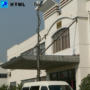 Poste de luz de calle cuadrado de acero y aluminio montado en vehículo al aire libre para poste de lámpara de jardín - Product Image 6