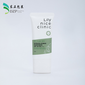 <span class=keywords><strong>Tube</strong></span> cosmétique souple en PE blanc vide 30-80 ml, bouchon ovale à vis 30 mm, emballage compressible, SPF50, testé dermatologiquement, soin de la peau - Product Image 2