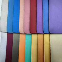Tissu en cuir PU imperméable en peau de mouton gaufrée 0,7 mm, aspect suède souple, pour moto, activités de plein air, gants de boxe, sacs artisanaux