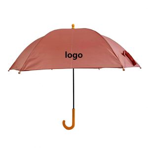 Paraguas Recto de 6 Varillas Estilo Japonés con Mango en J, Resistente al Viento, Duradero, Publicitario, para Niños - Product Image 1