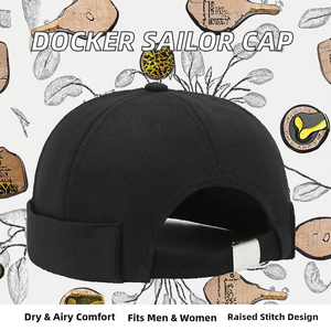 Gorra de Béisbol Unisex sin Visera, Tela Vaquera Transpirable e Impermeable, Cierre de Hebilla Metálica - Product Image 2